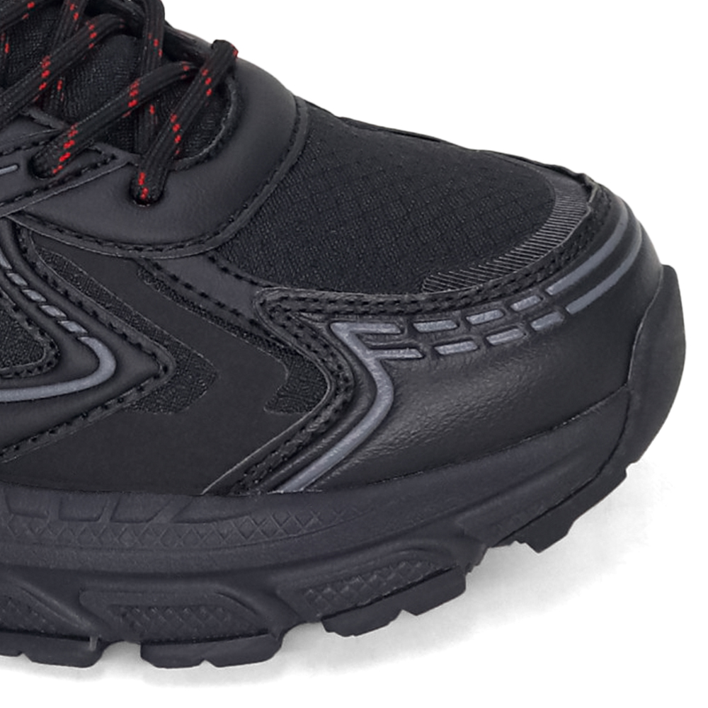 ZAPATILLAS RUNNING HOMBRE KAIDA 2601-H26Q2 NEGRO ROJO - 4