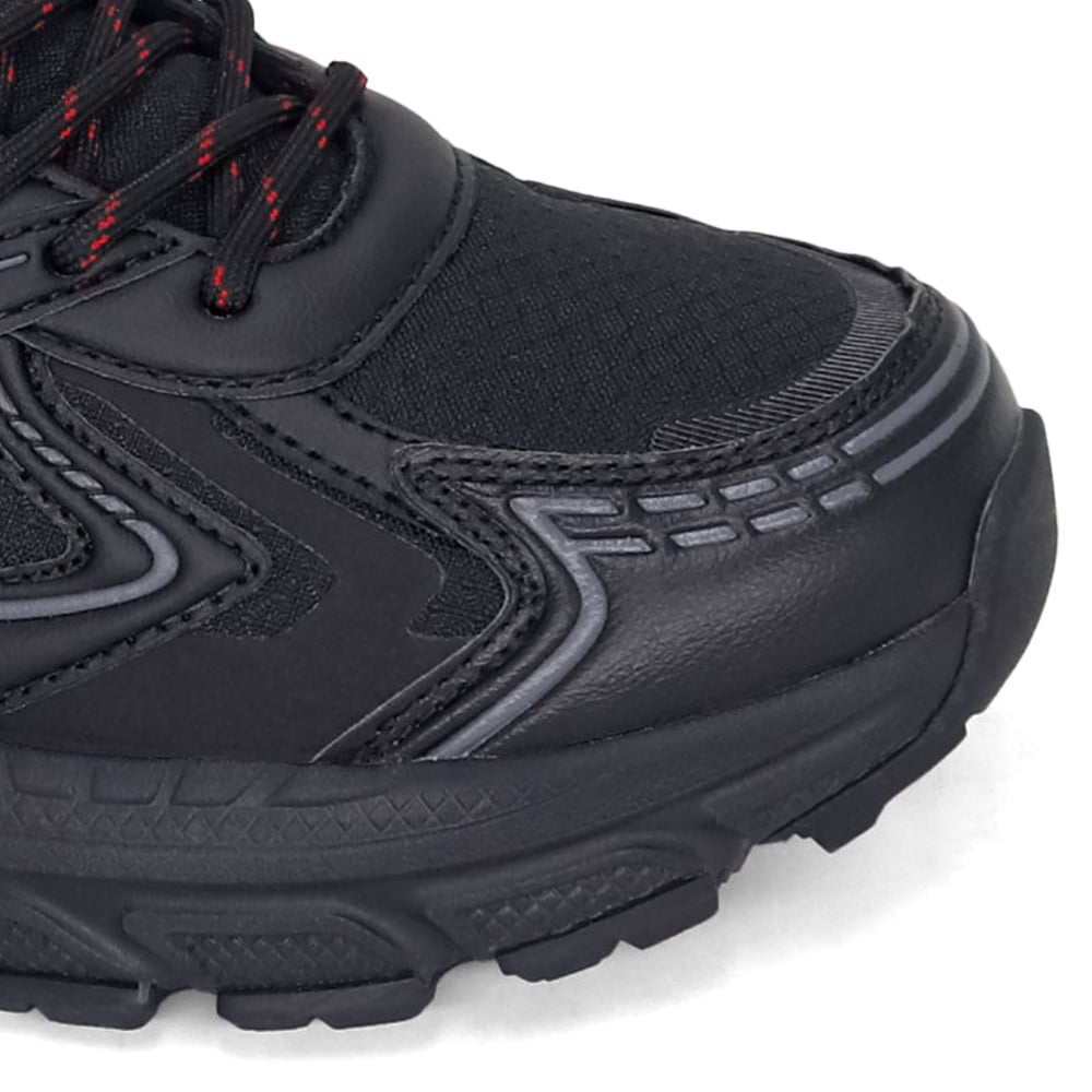 ZAPATILLAS RUNNING HOMBRE KAIDA 2601-H26Q2 NEGRO ROJO - 4