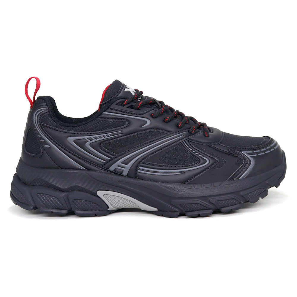 ZAPATILLAS RUNNING HOMBRE KAIDA 2601-H26Q2 NEGRO ROJO - 5