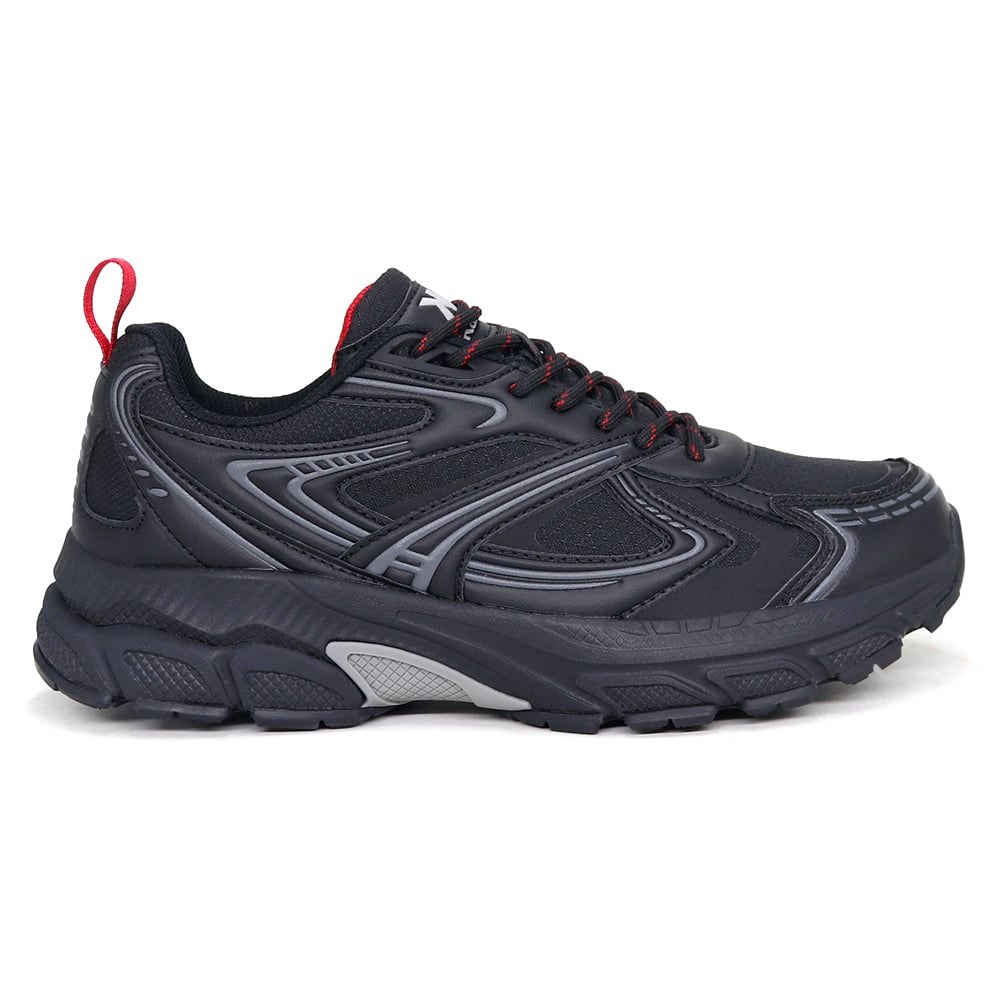 ZAPATILLAS RUNNING HOMBRE KAIDA 2601-H26Q2 NEGRO ROJO - 5