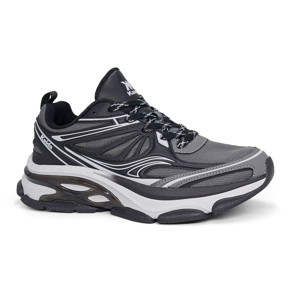 ZAPATILLAS RUNNING HOMBRE KAIDA 2771-H26Q2 NEGRO GRIS - 1