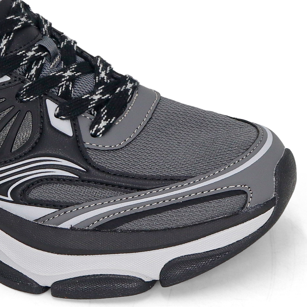 ZAPATILLAS RUNNING HOMBRE KAIDA 2771-H26Q2 NEGRO GRIS - 4