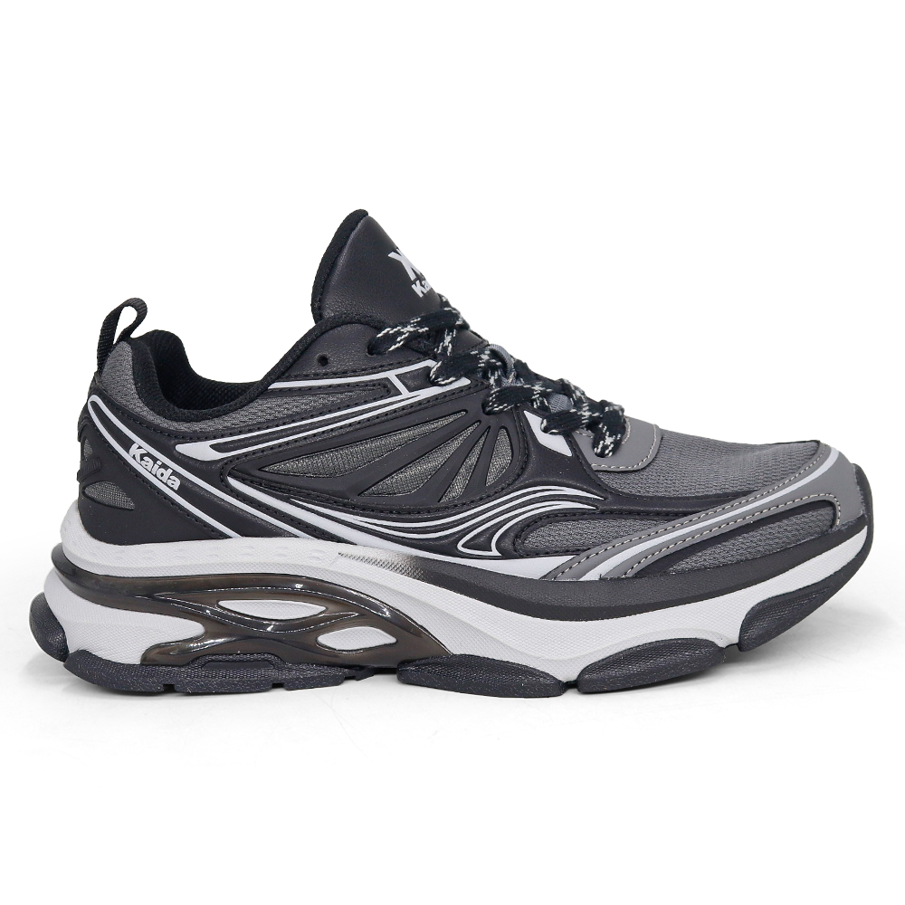 ZAPATILLAS RUNNING HOMBRE KAIDA 2771-H26Q2 NEGRO GRIS - 5