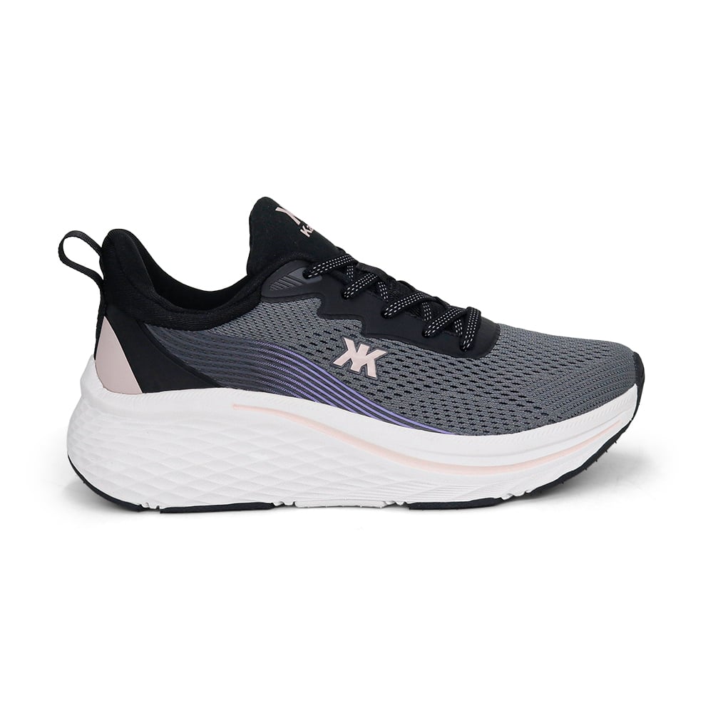 ZAPATILLAS RUNNING MUJER KAIDA 2586-M26Q2 GRIS OSCURO ROSA - 5