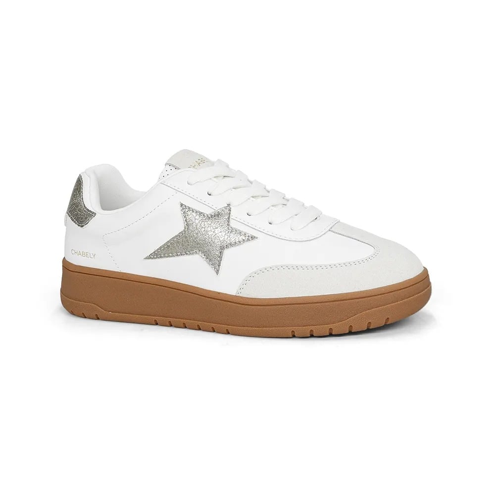ZAPATILLA URBANAS MUJER CHABELY 26Q3.2YZ115 BLANCO DORADO - 1