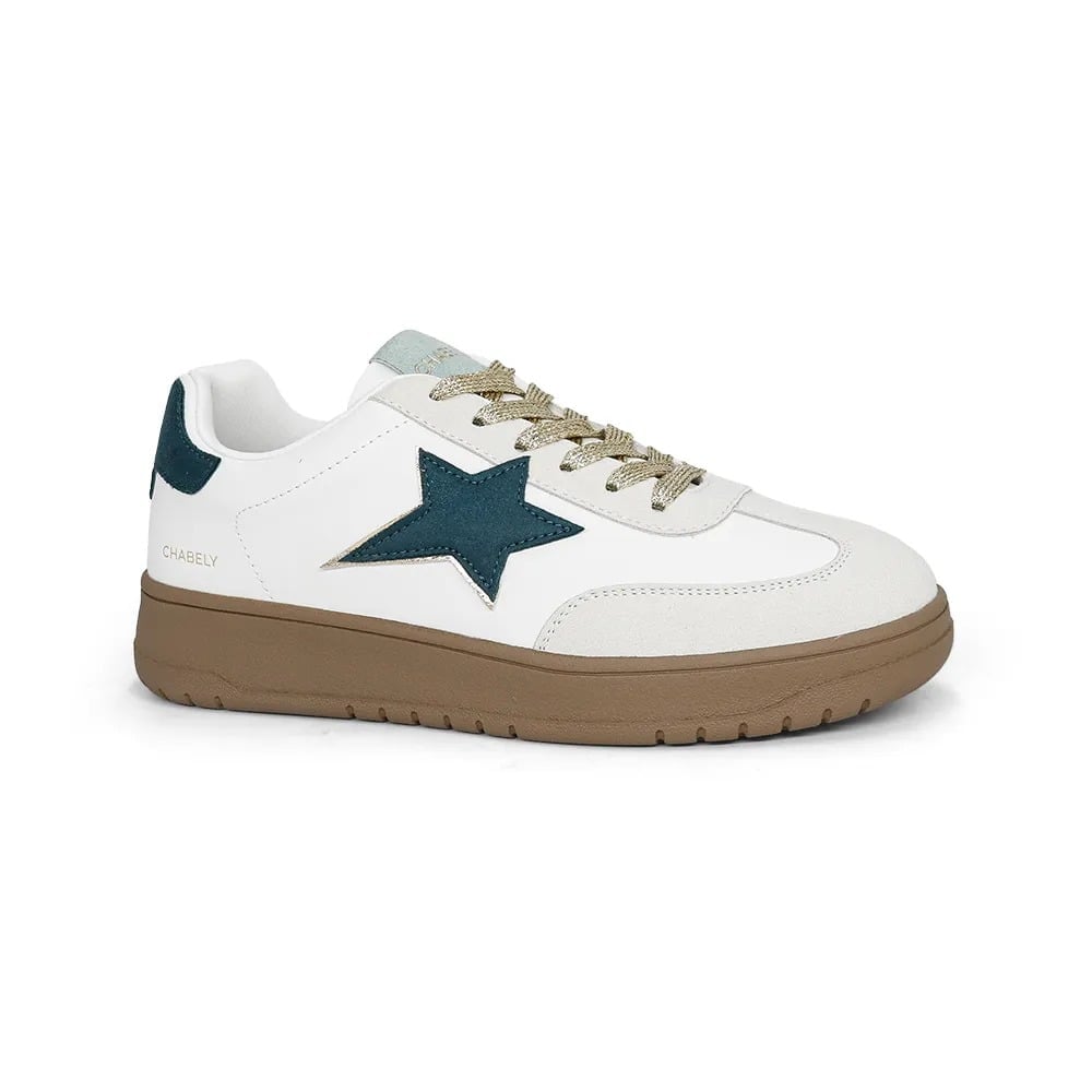 ZAPATILLA URBANAS MUJER CHABELY 26Q3.2YZ115 BLANCO VERDE - 1