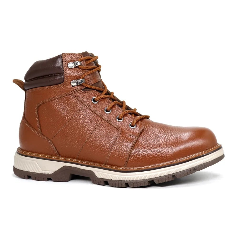 BOTINES HOMBRE KAIDA DE CUERO BX22-CL26Q3– MARRÓN - 1