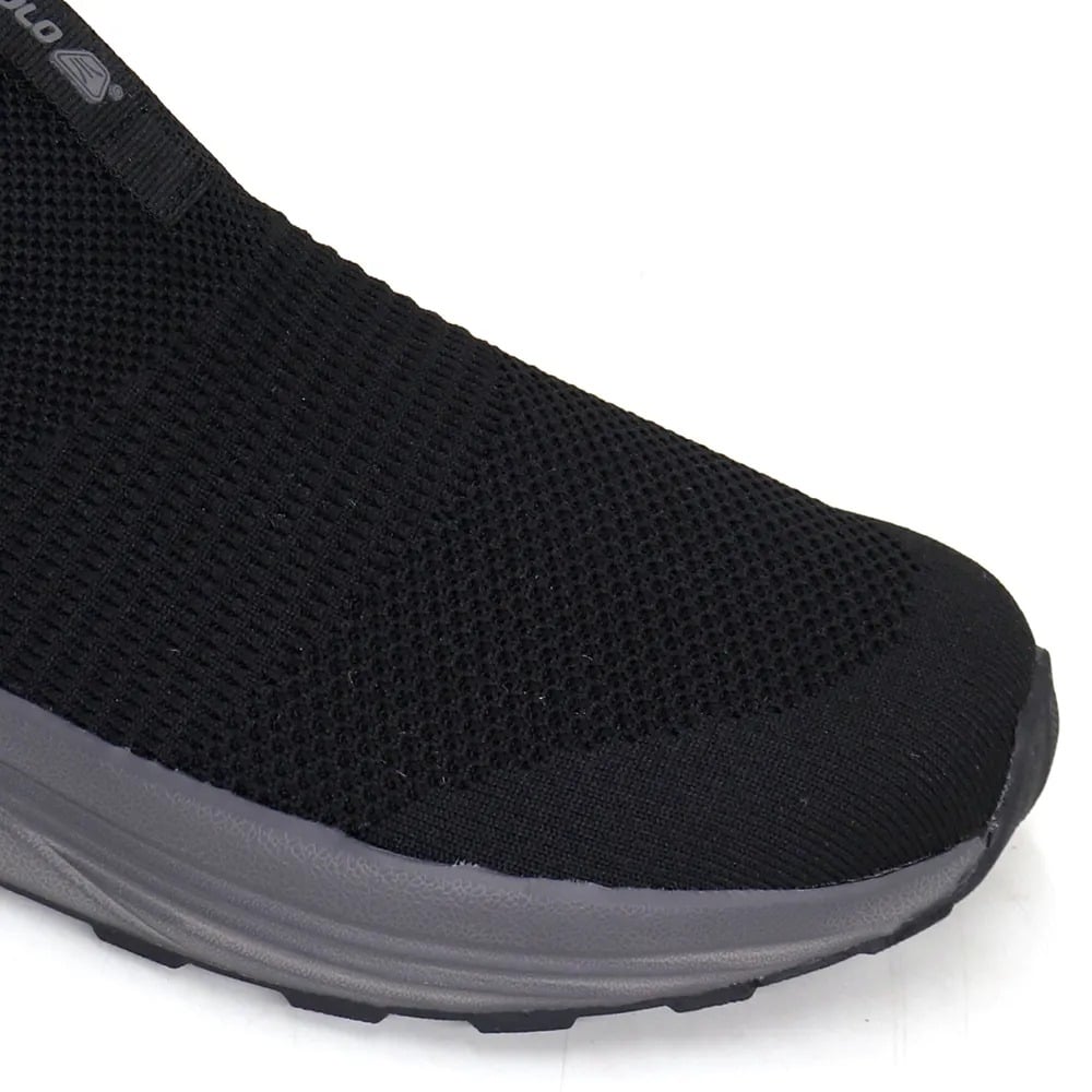 ZAPATILLAS DEPORTIVAS MUJER APOLO SIN CORDONES AD25-33Q4 NEGRO - 4