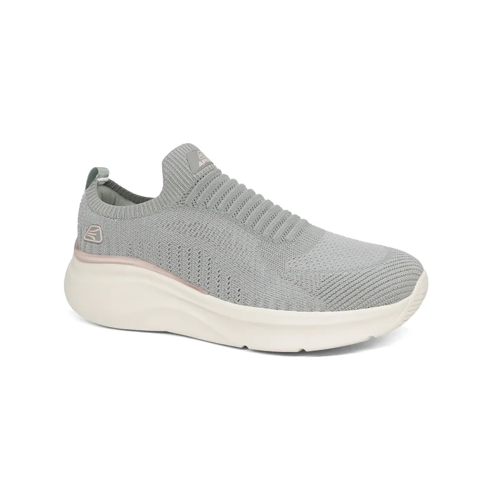 ZAPATILLAS DEPORTIVAS MUJER APOLO SIN CORDONES AD26-C1Q2 GRIS - 1