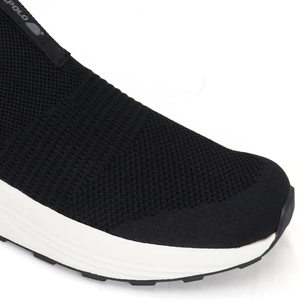 ZAPATILLAS DEPORTIVAS MUJER APOLO SIN CORDONES AD25-33Q4 NEGRO BLANCO - 3