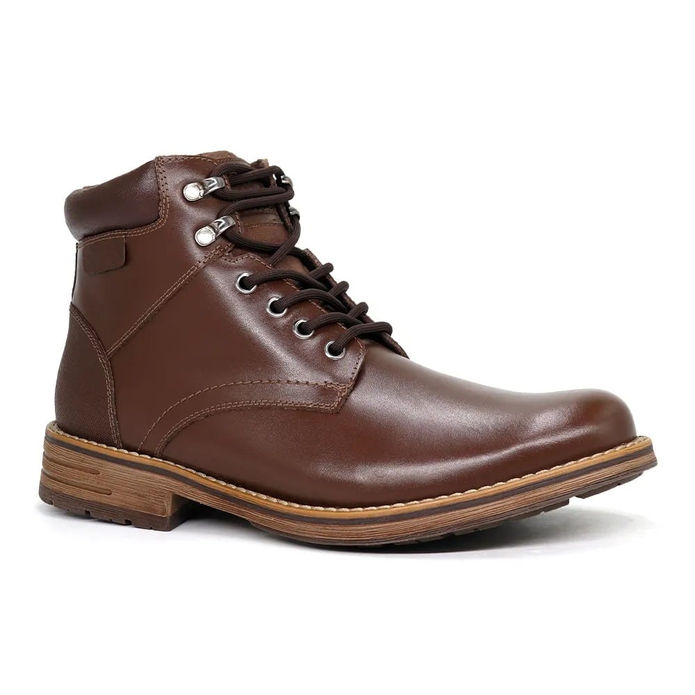BOTINES HOMBRE KAIDA DE CUERO BF20-CL26Q3– MARRÓN - 1