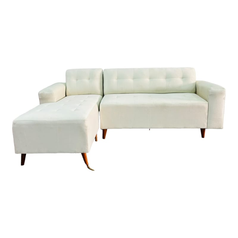 SILLÓN LIBANO 2 PIEZAS + 4 COJINES - IVORY - 1