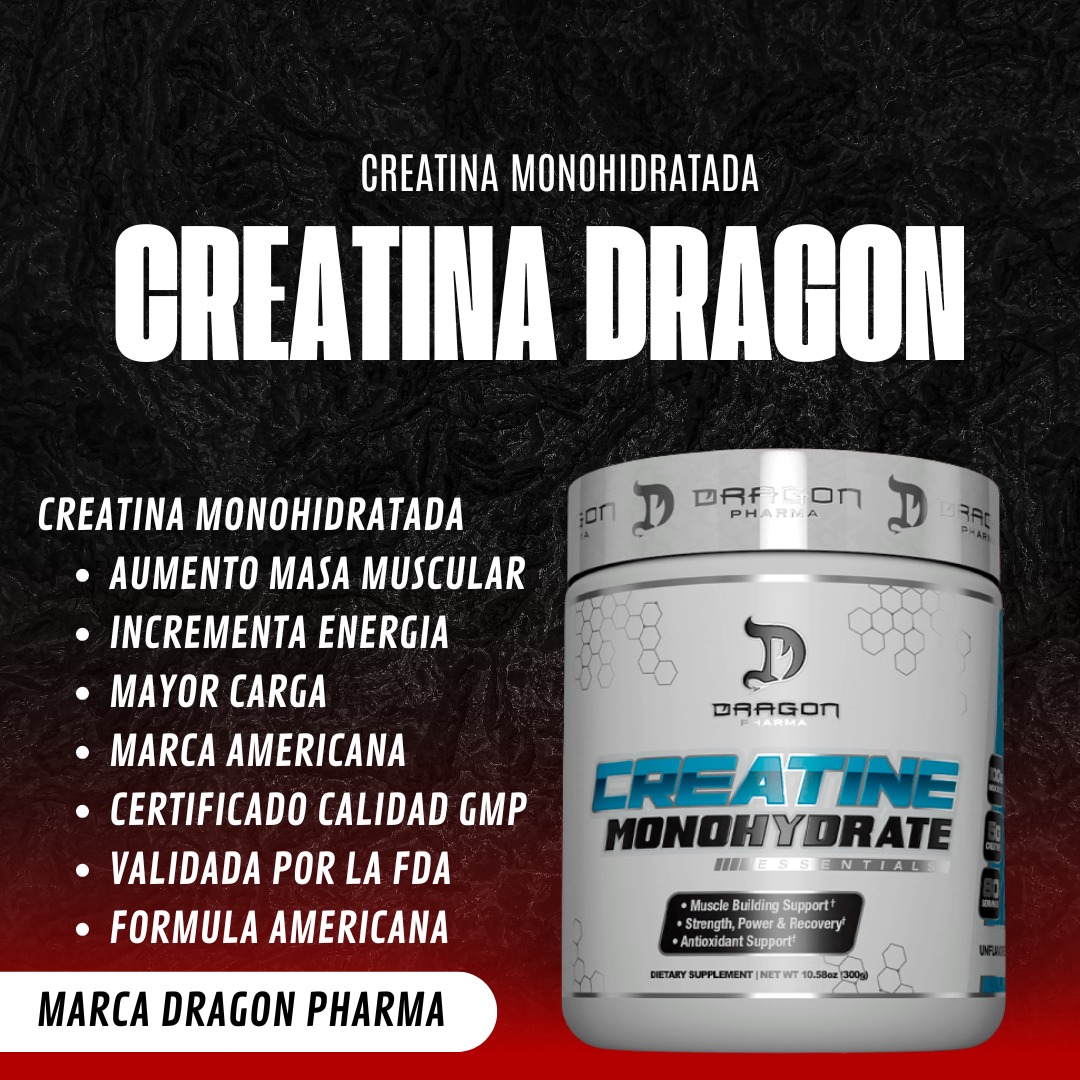 BIGM 5 KG (CHOCOLATE) + CREATINA DRAGON PHARMA 300 GR + 3 SACHET DE PRE ENTRENO - 3