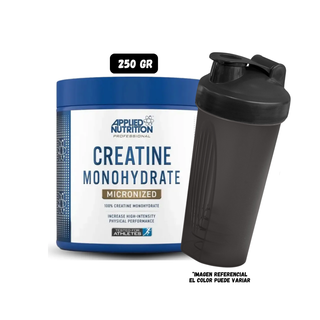CREATINA MONOHIDRATADA APPLIED NUTRITION 250 GR + 1 SHAKER - 1
