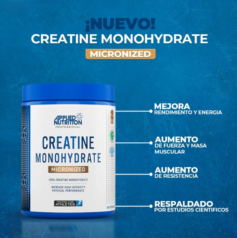WHEY PRO 5 KG (VAINILLA) + CREATINA MONOHIDRATADA APPLIED 250 GR + SHAKER - 3