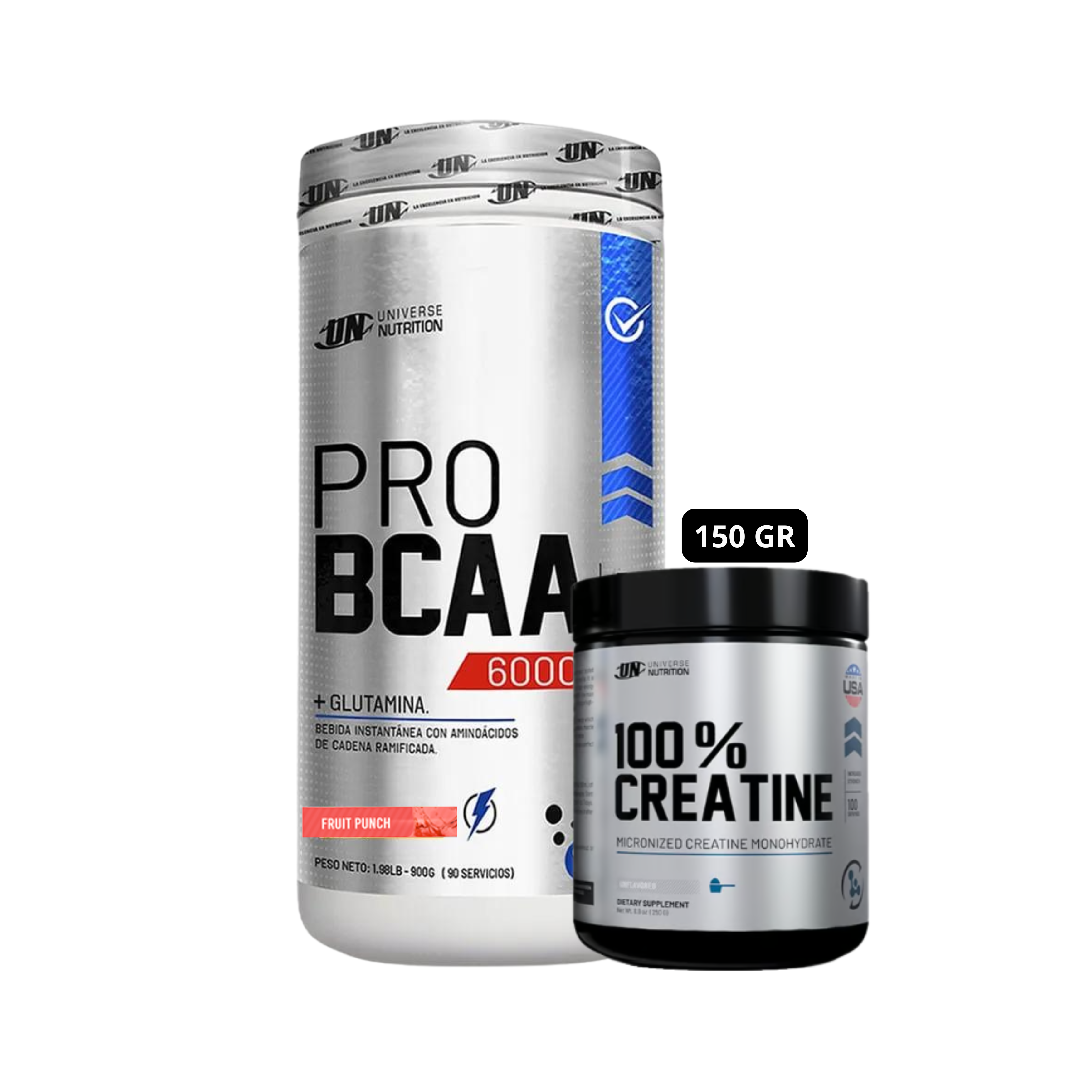 AMINOACIDO BCAA UN 1 KG (FRUIT PUNCH) + CREATINA UN 150 GR. - 1