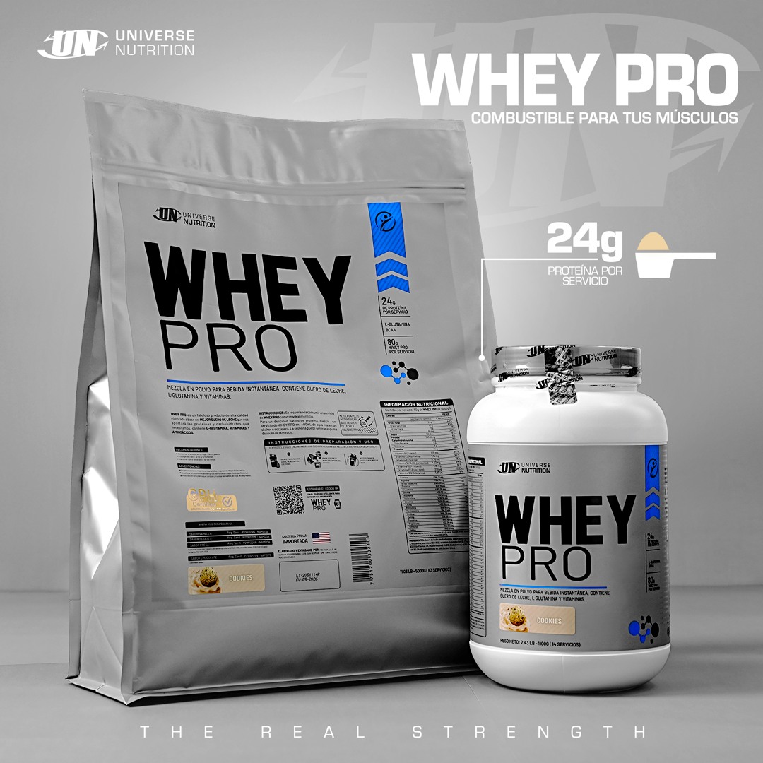 WHEY PRO 1.1 KG (COOKIES) + BCAA UN 500 GR (FRUIT PUNCH) - 2