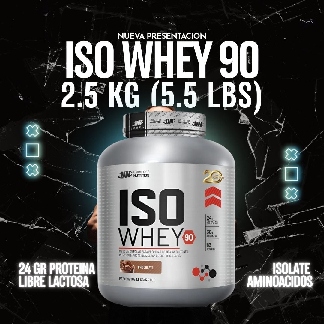 ISO WHEY 2.5 KG (CHOCOLATE) + CREATINA MONOHYDRATE KEVIN LEVRONE 300GR + 1 SHAKER - 2