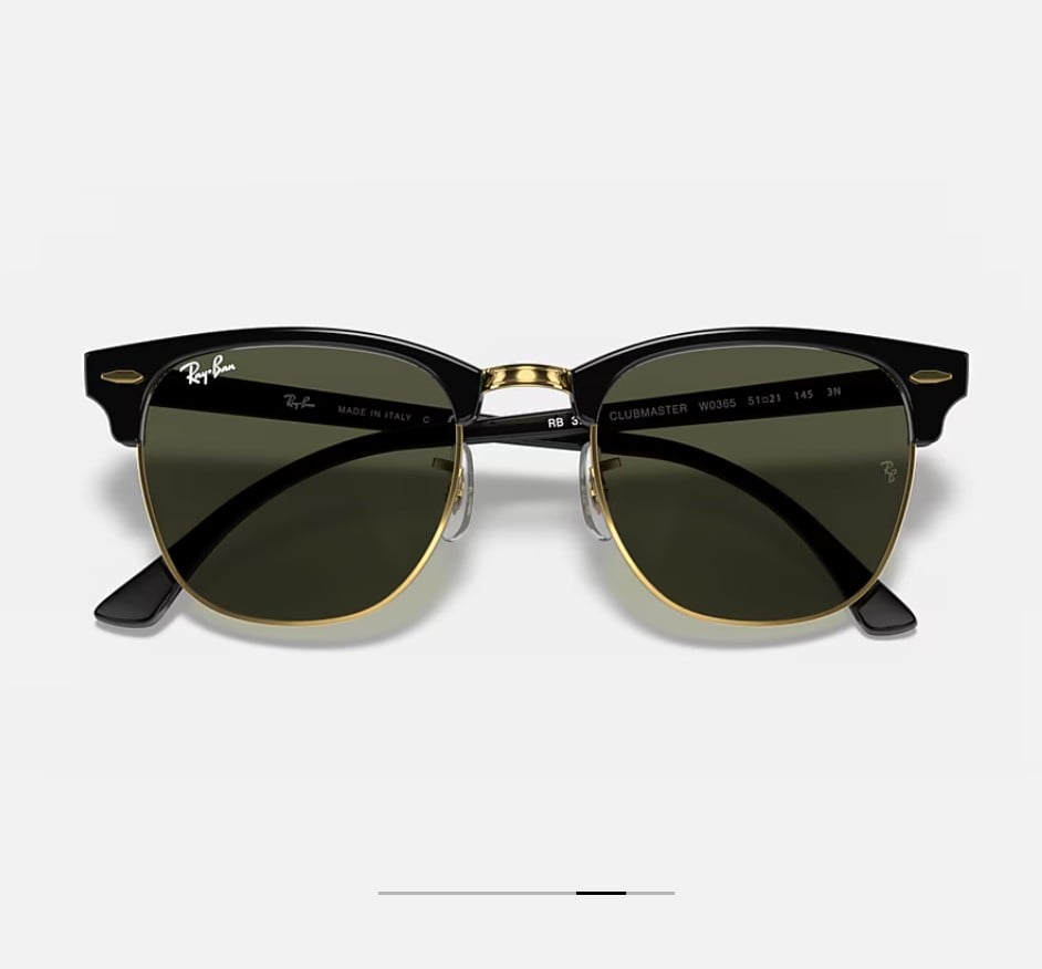 LENTES DE SOL RAY BAN CLUB MASTER RB3016 NEGRO 51M - 2