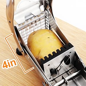 PICADOR DE PAPAS Y VERDURAS MÁS 32 CORTES AL INSTANTE ACERO INOXIDABLE- PAPAS LISTAS PARA TU FREIDORA AIRE - 2