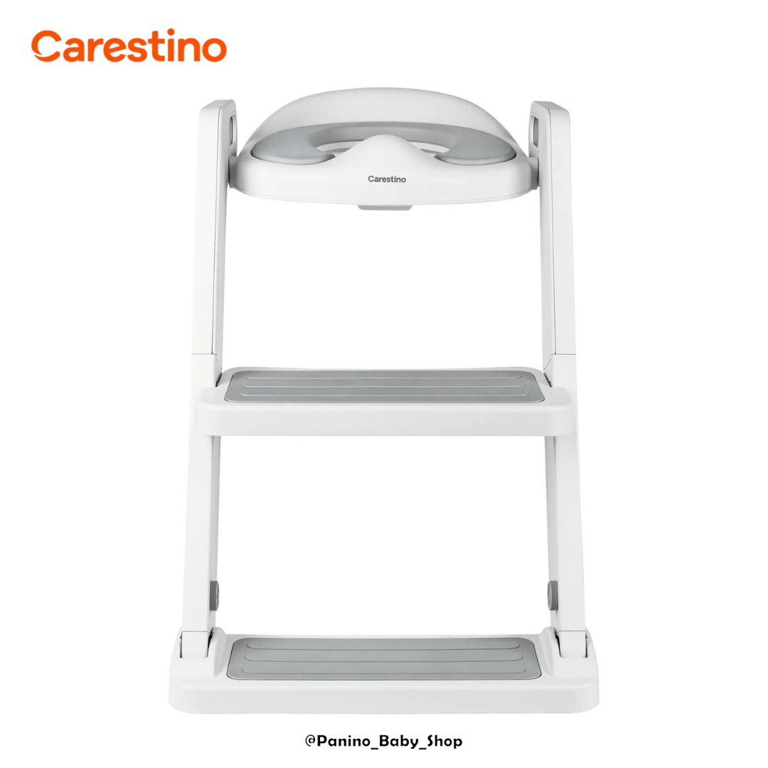 ASIENTO REDUCTOR DE INODORO CON ESCALERA -PEKIN V2- GRIS - 2