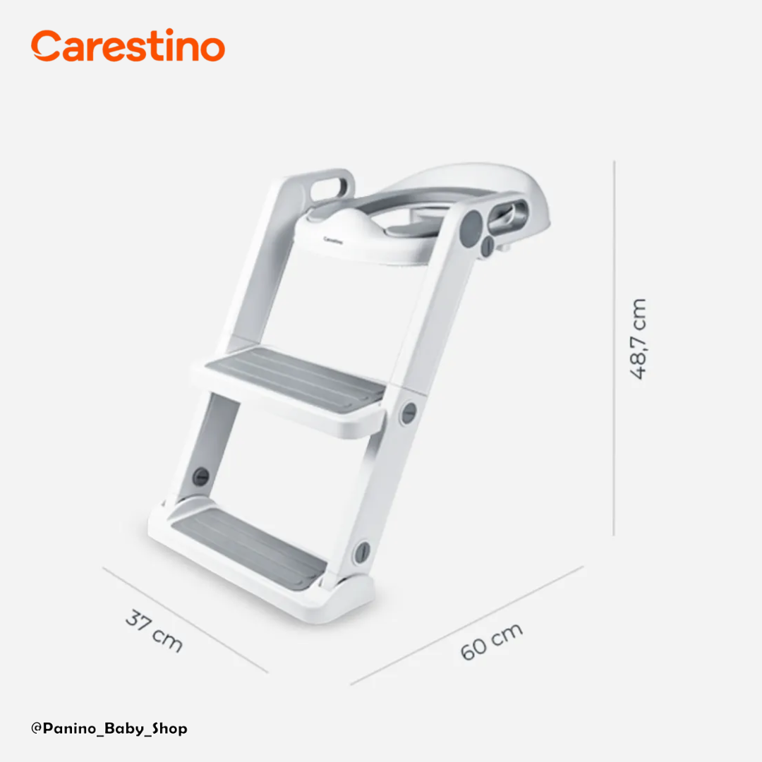 ASIENTO REDUCTOR DE INODORO CON ESCALERA -PEKIN V2- GRIS - 6