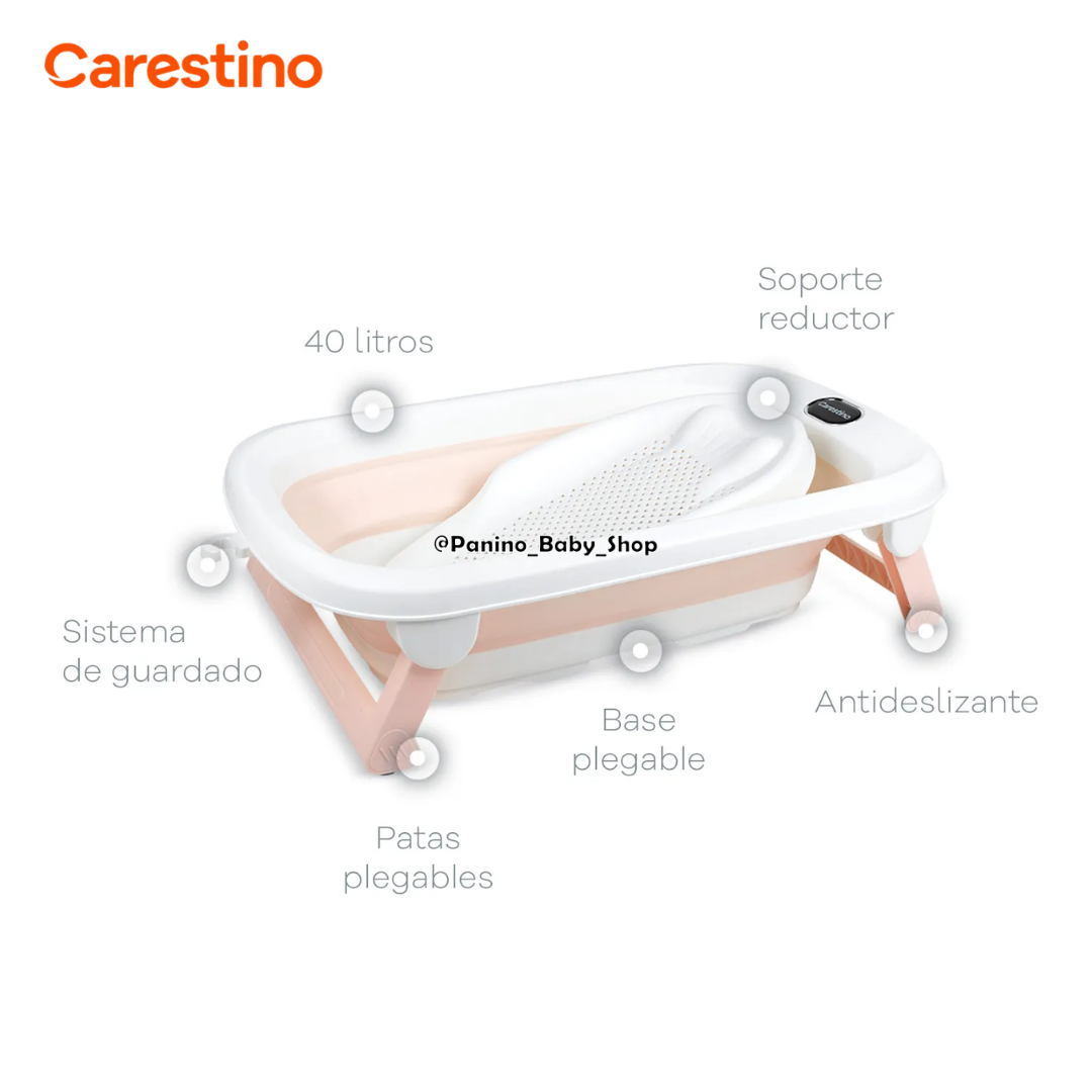 BAÑERA PLEGABLE PORTÁTIL 40L CON SOPORTE -MAUI- GRIS - 6
