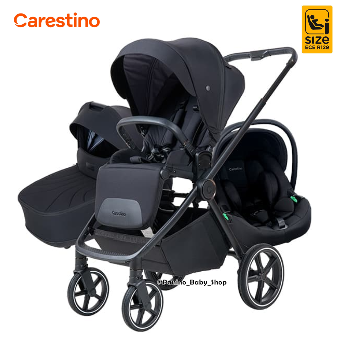 COCHE CUNA PREMIUM TRAVEL SYSTEM 3EN1 -BEVERLY V4- NEGRO - 1