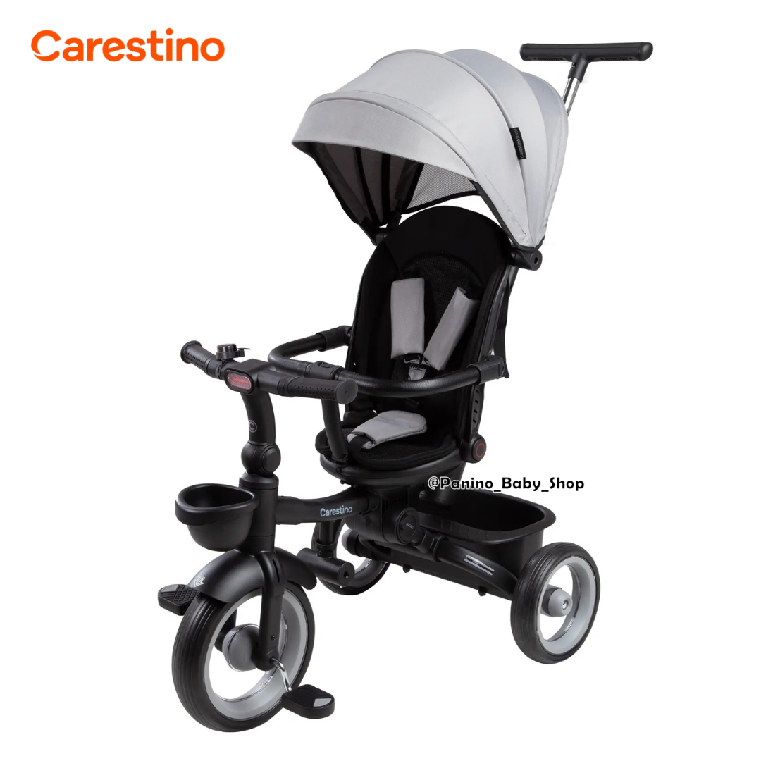 TRICICLO PLEGABLE Y GIRATORIO 360 PARA NIÑOS -SAFARI- GRIS - 1