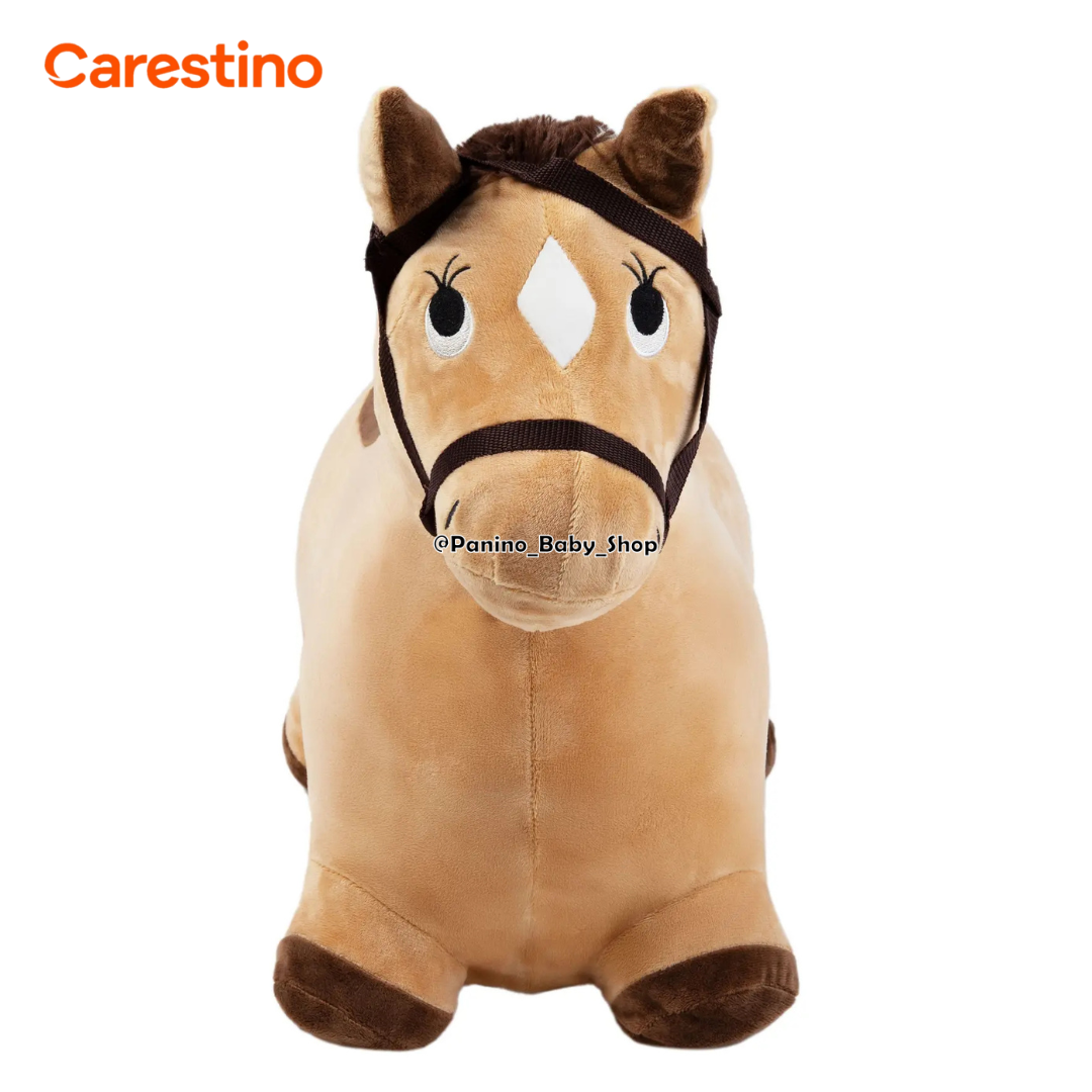 SALTARÍN PELUCHE INFLABLE PARA BEBÉ CARESTINO -ZOO- CABALLO MARRÓN - 7