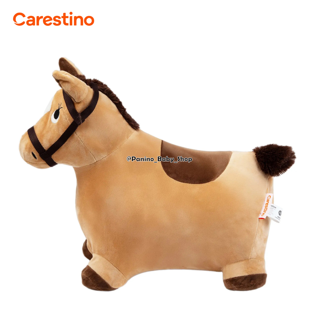 SALTARÍN PELUCHE INFLABLE PARA BEBÉ CARESTINO -ZOO- CABALLO MARRÓN - 8