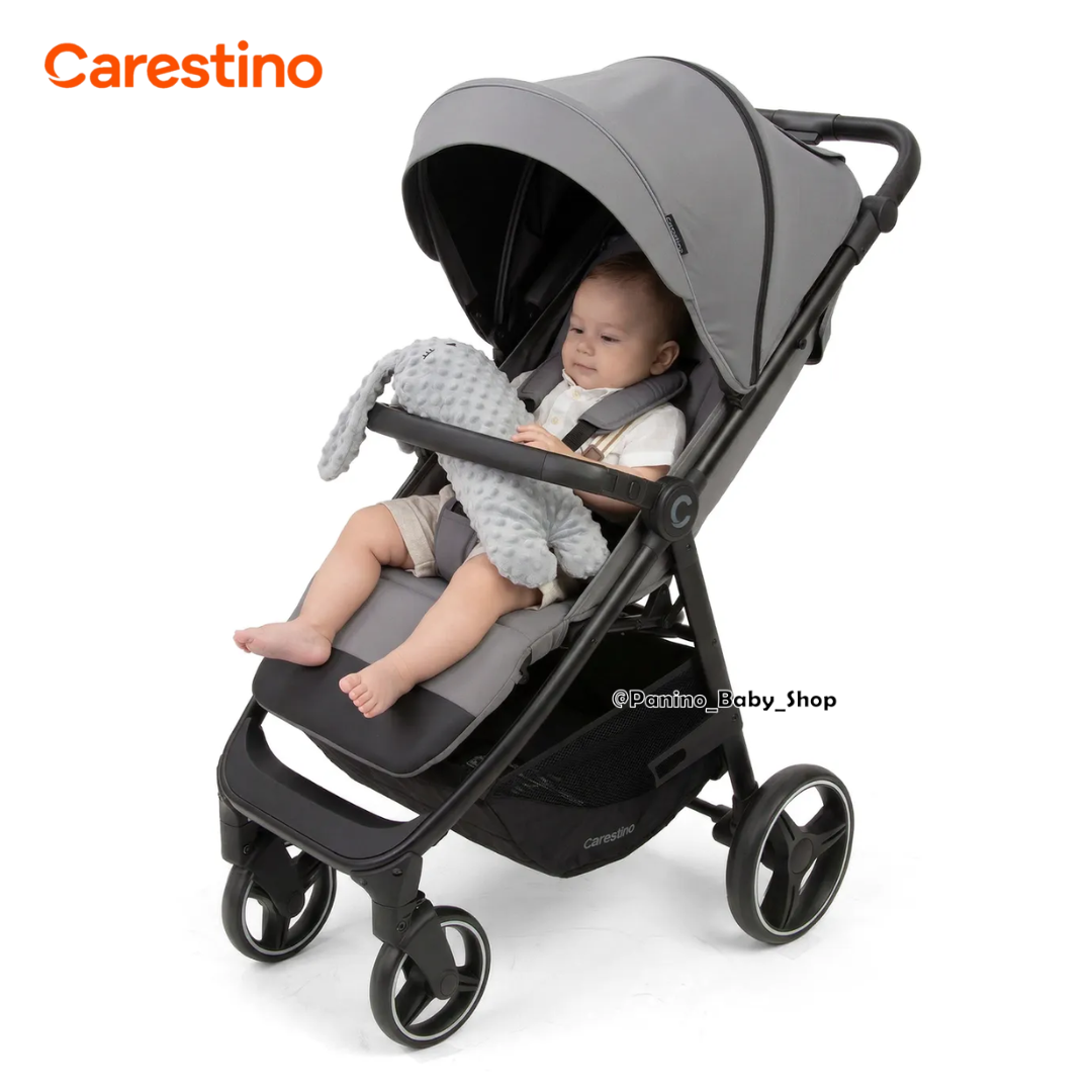 PELUCHE DE APEGO PARA BEBÉ CARESTINO -AMIGO- GRIS - 2