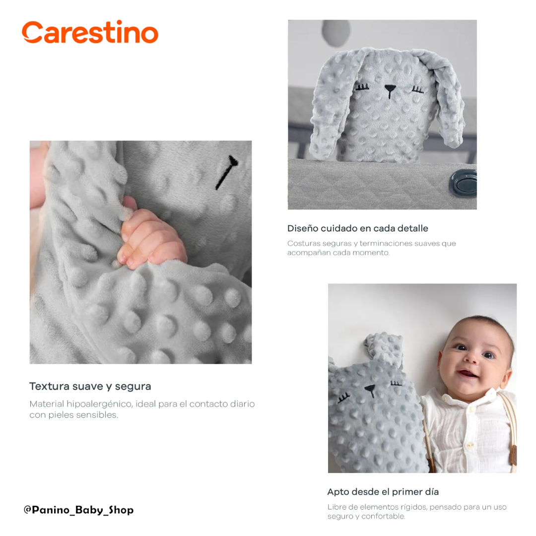 PELUCHE DE APEGO PARA BEBÉ CARESTINO -AMIGO- BEIGE - 3