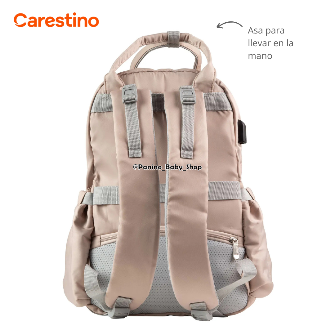 BOLSO PAÑALERA TÉRMICA CARESTINO -PRAGA V2- GREIGE - 2