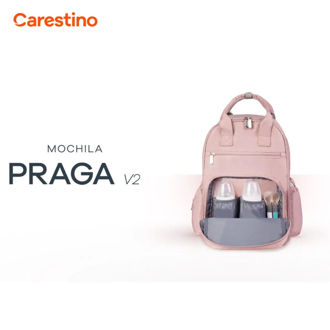 BOLSO PAÑALERA TÉRMICA CARESTINO -PRAGA V2- GREIGE - 3