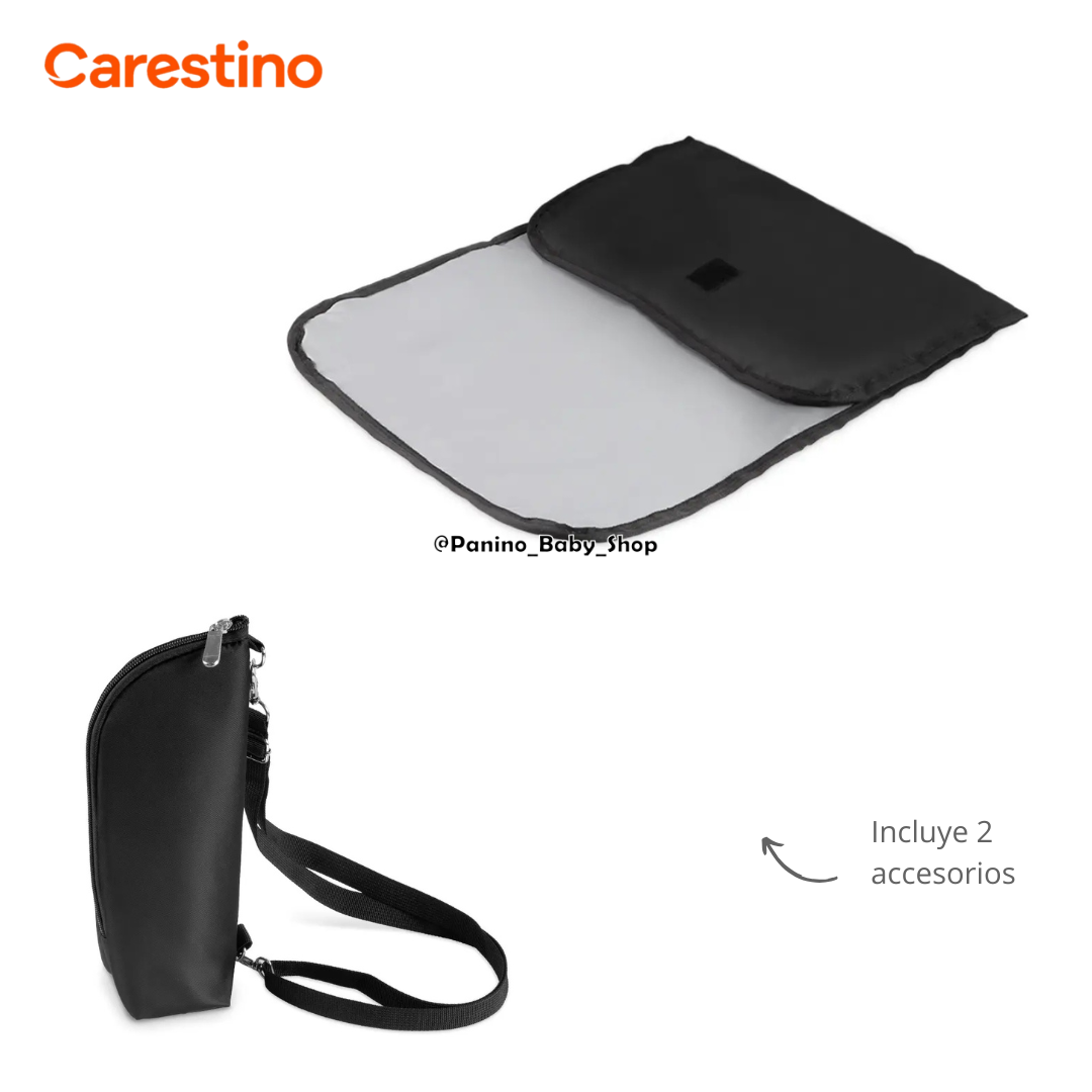 BOLSO PAÑALERA TÉRMICA CARESTINO -PRAGA V2- GREIGE - 5