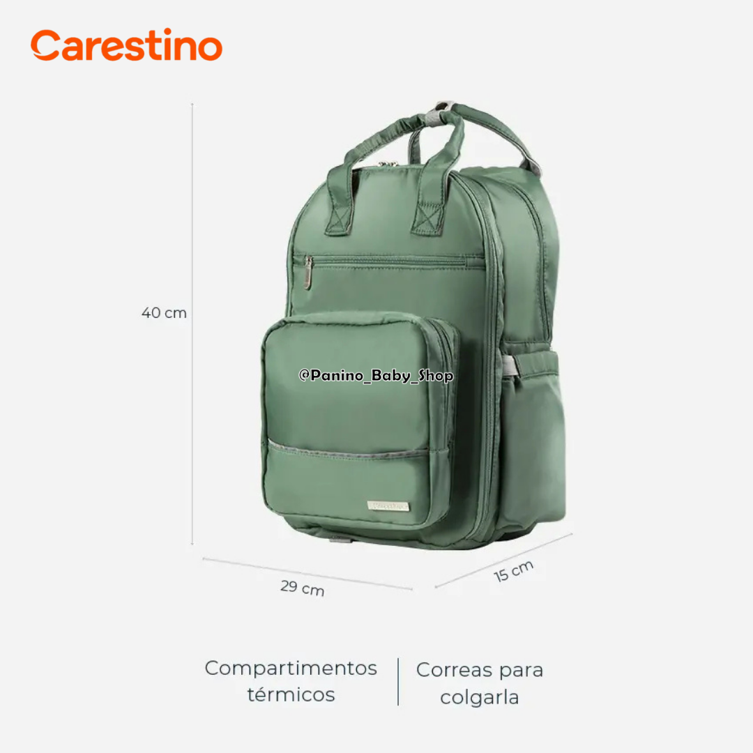 BOLSO PAÑALERA TÉRMICA CARESTINO -PRAGA V2- GREIGE - 8