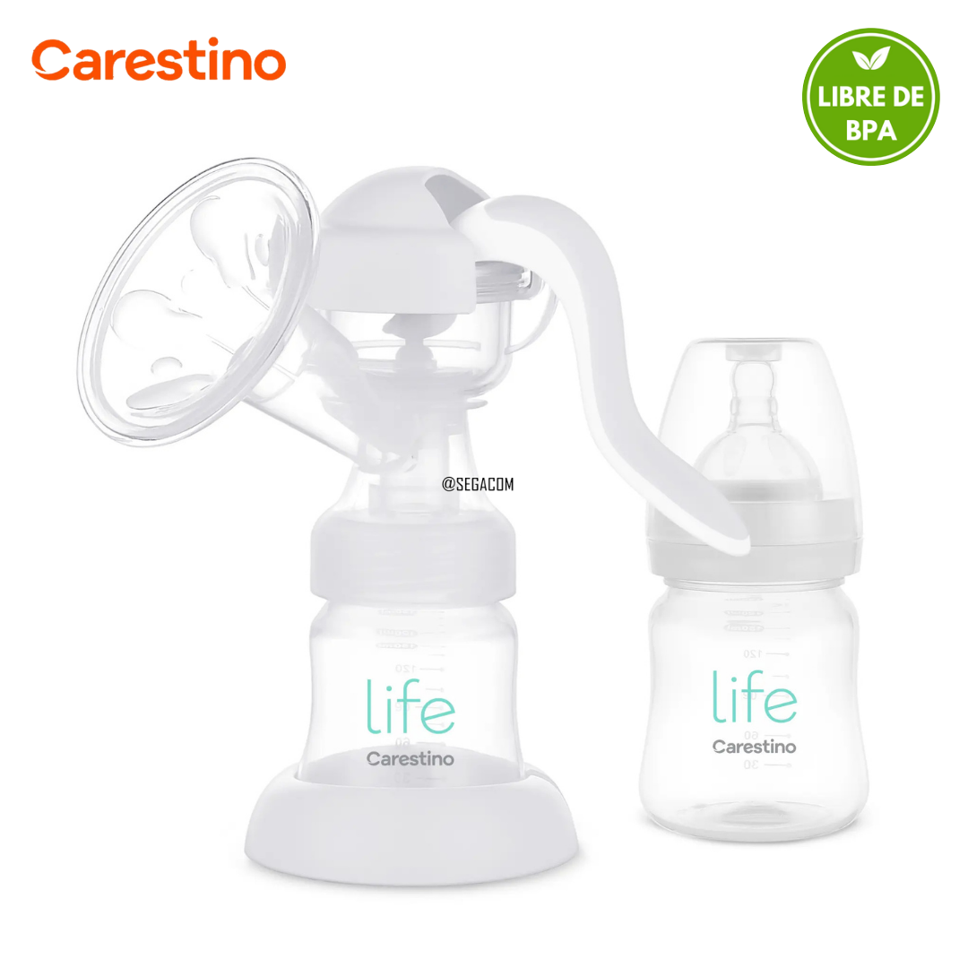EXTRACTOR DE LECHE SACALECHE MANUAL CARESTINO -LIFE M- GRIS - 1