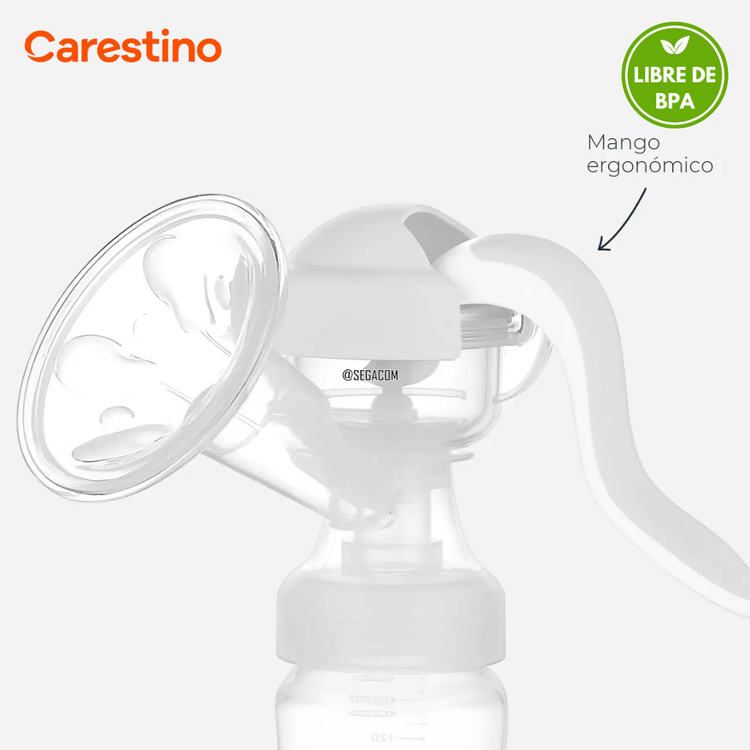 EXTRACTOR DE LECHE SACALECHE MANUAL CARESTINO -LIFE M- GRIS - 8