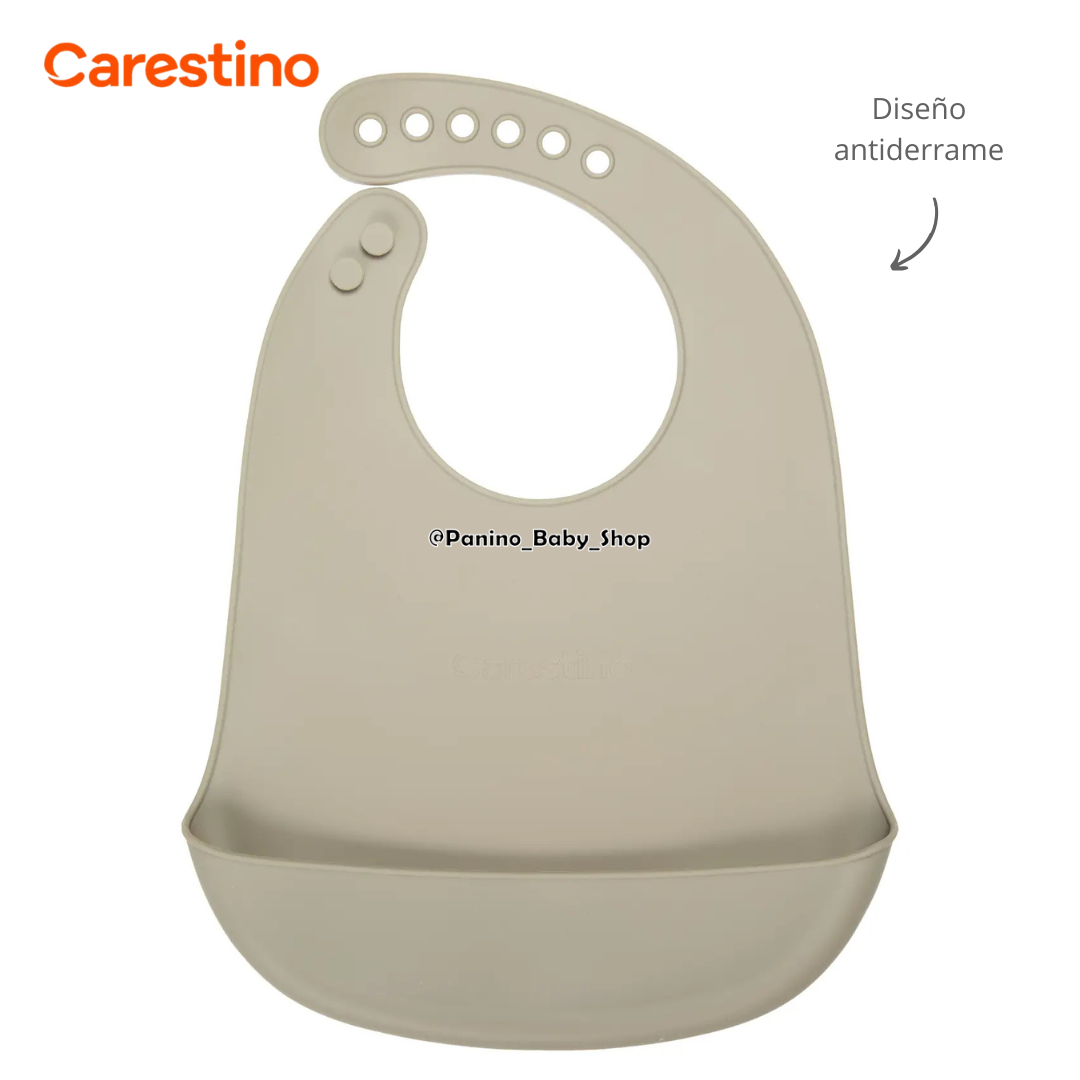 SET ALIMENTACIÓN PARA BEBÉS CARESTINO -GATITO- GRIS - 3