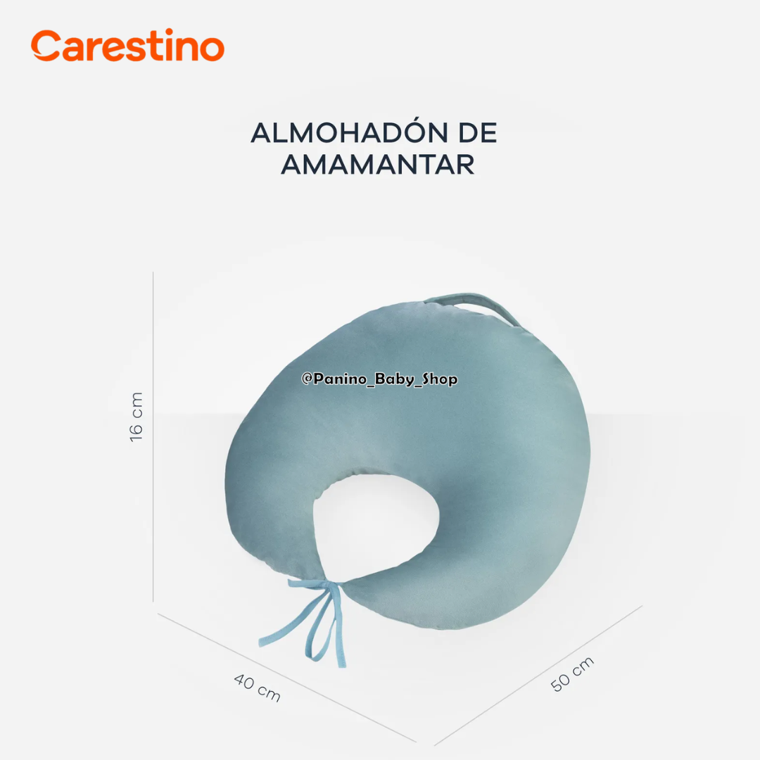 ALMOHADA COJIN DE LACTANCIA AMAMANTAR CARESTINO -OCEANO- AZUL - 8