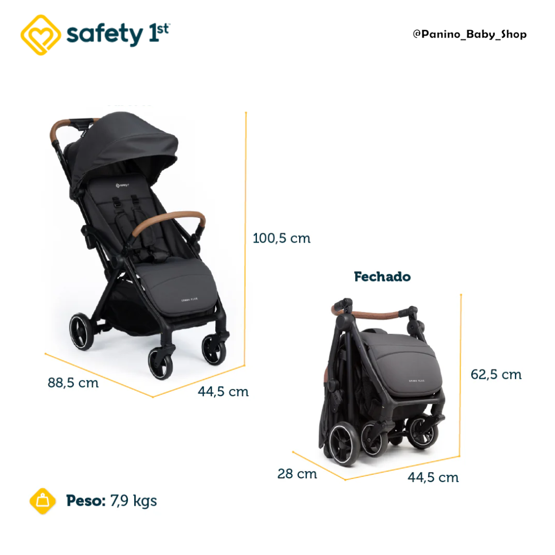 COCHE PASEO COMPACTO -SPARK PLUS GOLDEN- BLACK - 3
