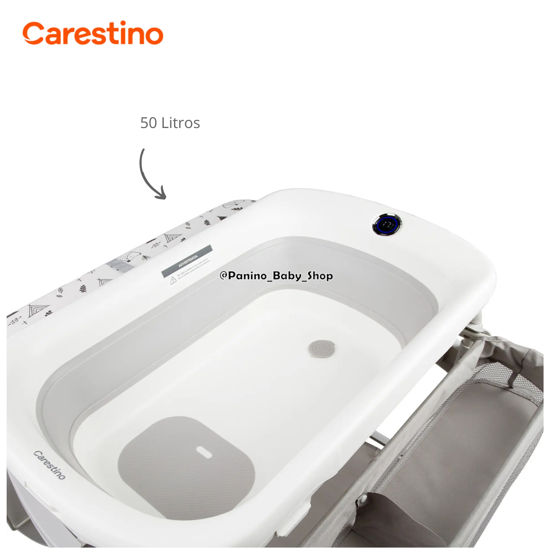BAÑERA Y CAMBIADOR 2 NIVELES CARESTINO -OASIS- GRIS - 6