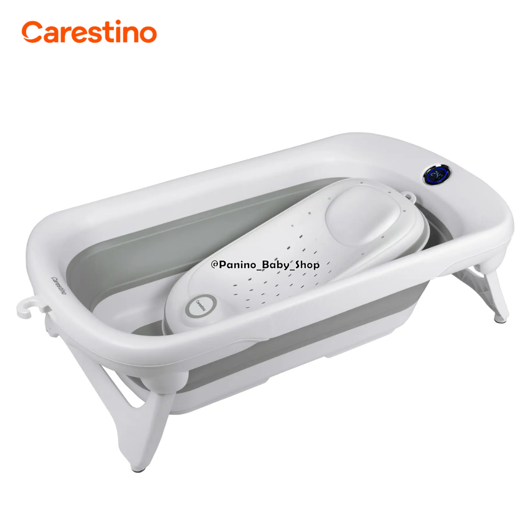 BAÑERA PLEGABLE C-TERMÓMETRO 50L CARESTINO -AMALFI- GRIS - 1