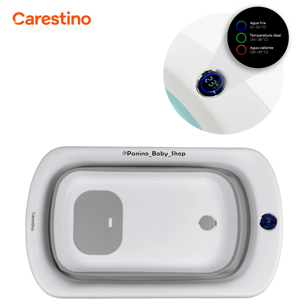 BAÑERA PLEGABLE C-TERMÓMETRO 50L CARESTINO -AMALFI- GRIS - 2