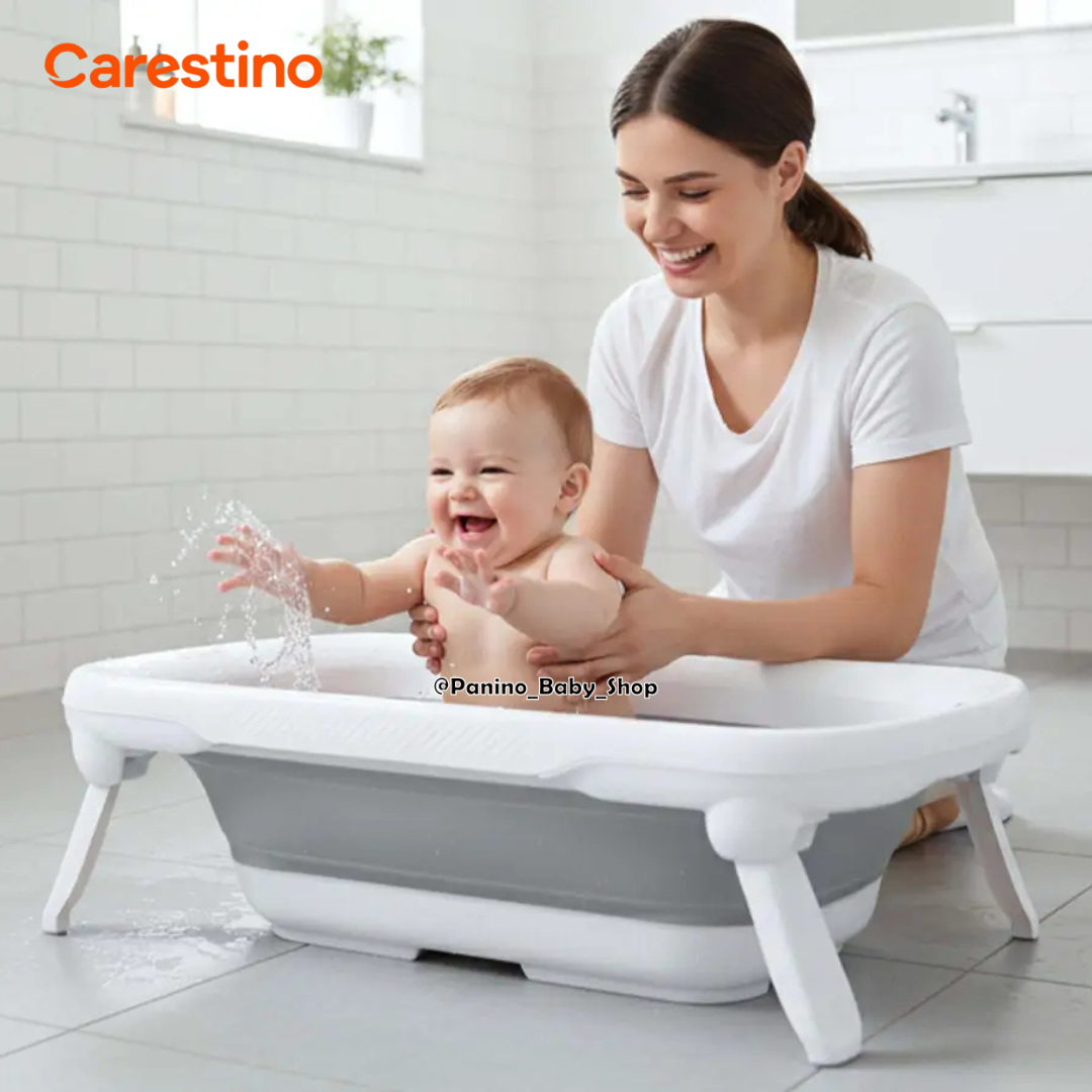BAÑERA PLEGABLE C-TERMÓMETRO 50L CARESTINO -AMALFI- GRIS - 5
