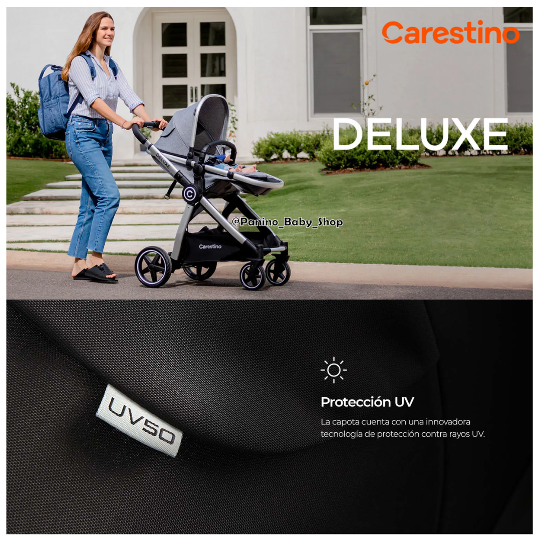COCHE CUNA PREMIUM TRAVEL SYSTEM 3EN1 -DELUXE V2- NEW BLACK - 5