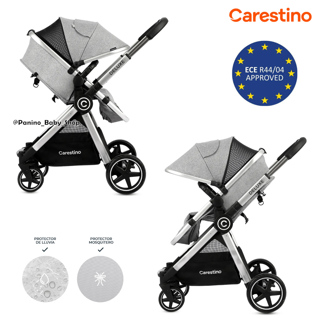 COCHE CUNA PREMIUM TRAVEL SYSTEM 3EN1 -DELUXE V2- NEW BLACK - 6