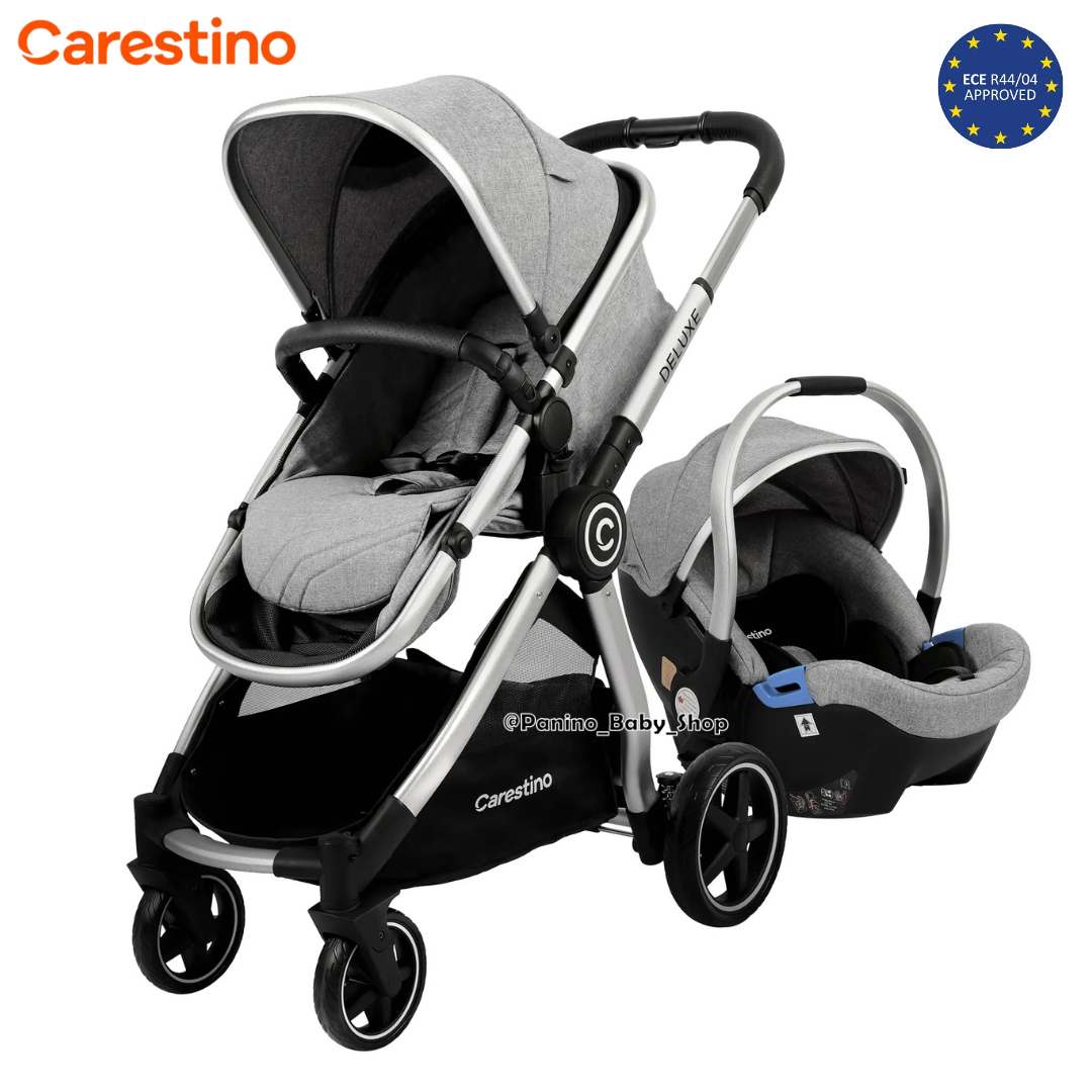 COCHE CUNA PREMIUM TRAVEL SYSTEM 3EN1 -DELUXE V2- GRIS - 1