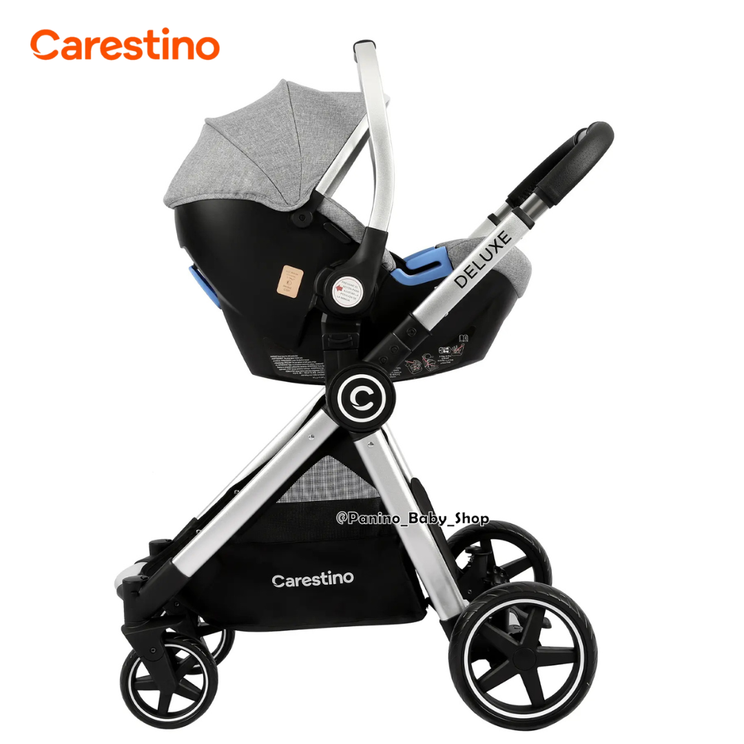 COCHE CUNA PREMIUM TRAVEL SYSTEM 3EN1 -DELUXE V2- GRIS - 3